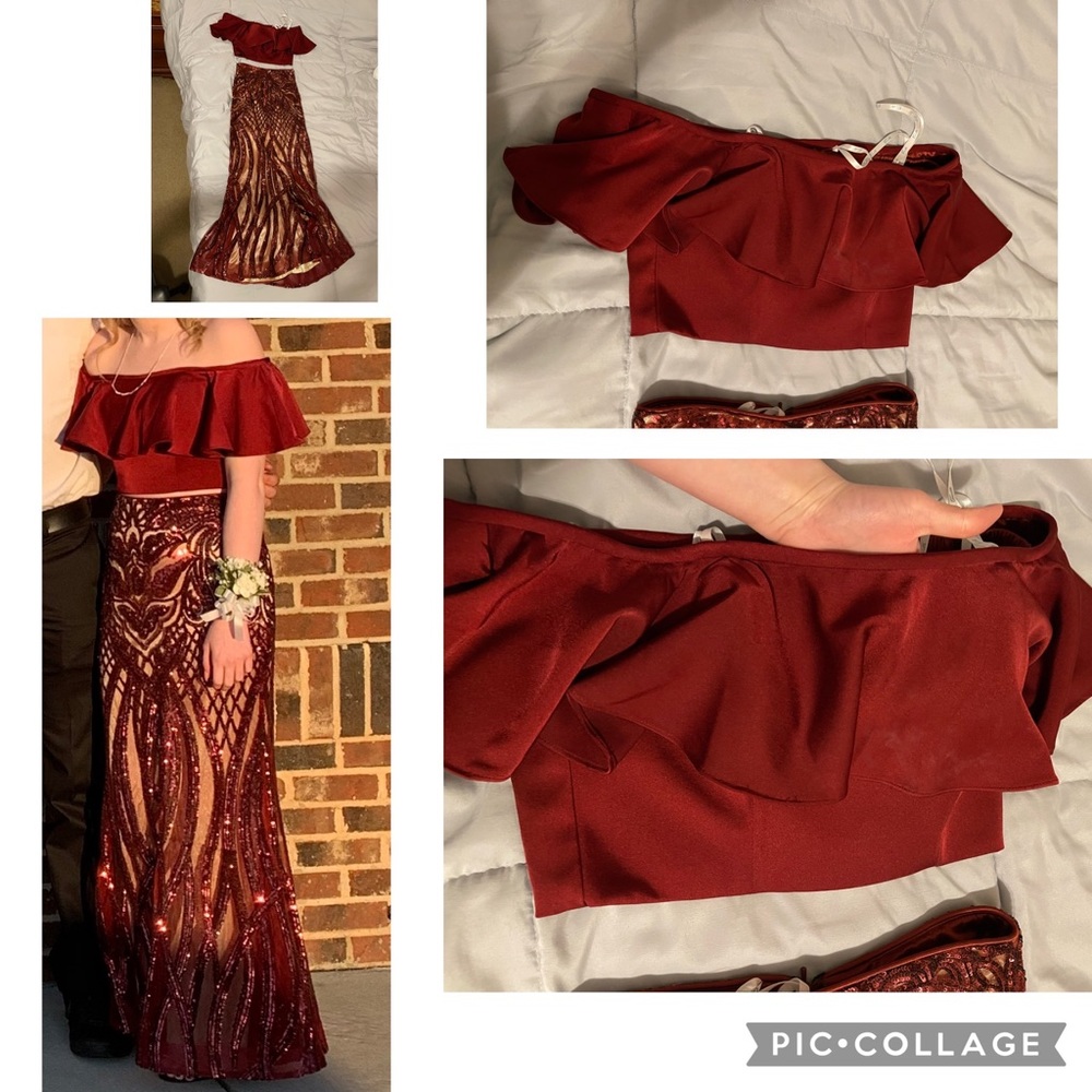 Prom dress from Camille La Vie. Two piece, size 2.